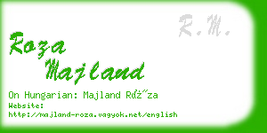 roza majland business card